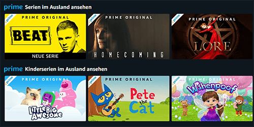 Amazon Prime Video im Ausland nutzen