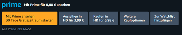 Amazon Prime Video Kosten für Filme und Serien