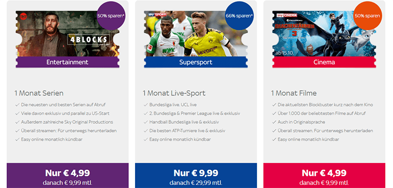 Sky Ticket Preise: Komplette Übersicht für 2019
