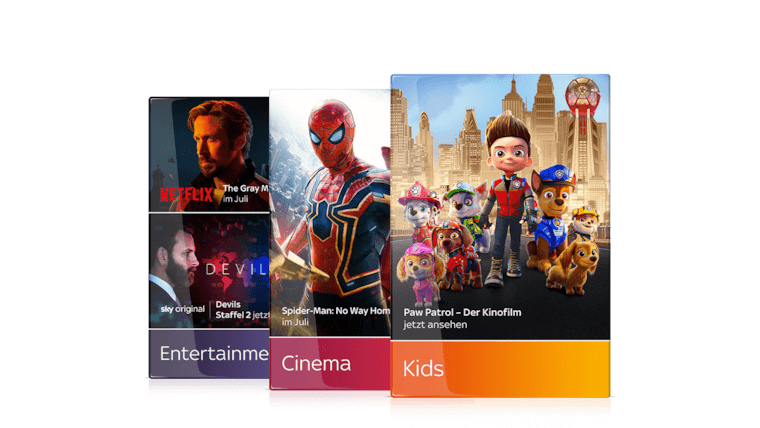 Sky Entertainment Plus + Cinema + Kids Angebot