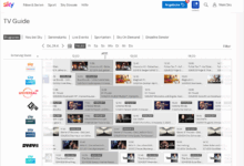 Sky Fernseh- und TV Programm