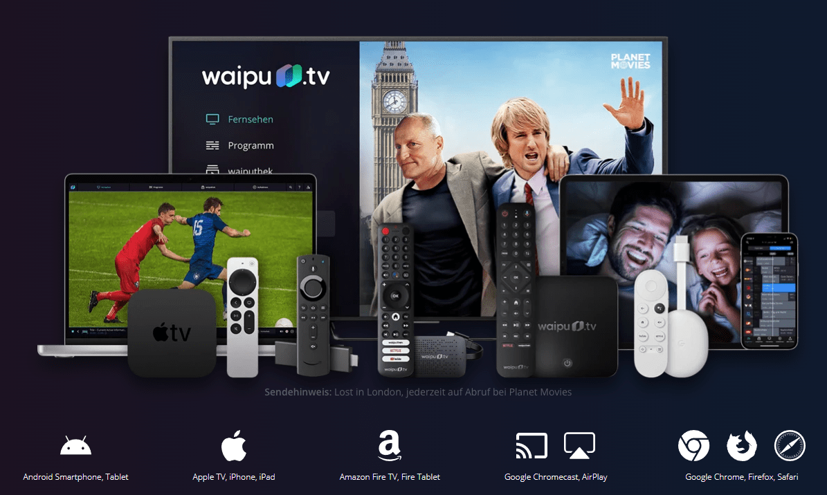 waipu.tv Webseite